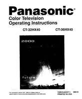 Panasonic CT-32HX40 CT-36HX40 TQB2AA0337-1 00619 (27 pages) TV Operating Manuals Panasonic CT-32HX40 CT-36HX40 TQB2AA0337-1 00619 (27 pages) TV Operating Manuals