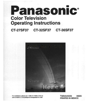 Panasonic CT36SF37 (61 pages) TV Operating Manual