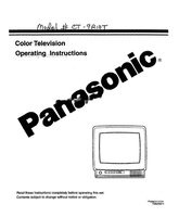 Panasonic TQB2A0914 (16 pages) TV Operating Manual