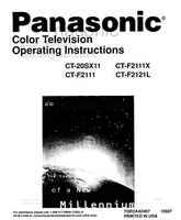 Panasonic CT-20SX11 CT-F2111 CT-F2111X CT-F2121L 1-800-211-PANA (19 pages) TV Operating Manuals Panasonic CT-20SX11 CT-F2111 CT-F2111X CT-F2121L 1-800-211-PANA (19 pages) TV Operating Manuals