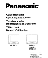 Panasonic CT-27SL33 CT-F2943 CT-F2943L CT-F2943X 80 pages TV Operating Manual