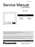 Panasonic CTZ1425 (33 pages) TV Service Manual
