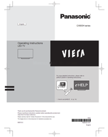Panasonic M0515-0 CX600H TQB4GC1331 (20 pages) TV Operating Manual