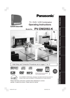 Panasonic PV-DM2092-K (72 pages) TV Operating Manual