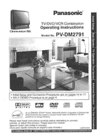 Panasonic Omnivision PVDM2791 (80 pages) TV Operating Manual