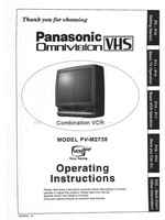 Panasonic 91seg PV-M2738 31569 VOTSI440 (33 pages) TV Operating Manuals Panasonic 91seg PV-M2738 31569 VOTSI440 (33 pages) TV Operating Manuals