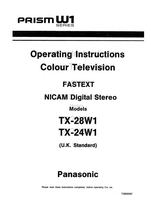 Panasonic TX-28W1 TX-24W1 TOB8E0487 (27 pages) TV Operating Manuals Panasonic TX-28W1 TX-24W1 TOB8E0487 (27 pages) TV Operating Manuals