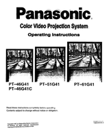 Panasonic PT-46G41 PT-46G41C PT-51G41 PT-61G41 TQB2AA0105-2 (28 pages) TV Operating Manuals Panasonic PT-46G41 PT-46G41C PT-51G41 PT-61G41 TQB2AA0105-2 (28 pages) TV Operating Manuals