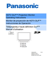 Panasonic PT-60DL54 PT-50DL54 PT-50DL54X TQB2AA0509 40514 (112 pages) TV Operating Manual
