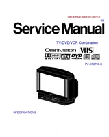 Panasonic MKE0012601C1 PV-DF2700-K (398 pages) TV Service Manual