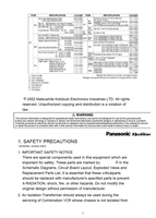 Panasonic MKE0202102C1 PVQ-1312W PVQ-2012 VV-2002 PVQ-2512 PV-C2542 (251 pages) TV Service Manual