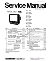 Panasonic PVQ-1310 PV-C1320 PV-C1330W VV-1300 VV-1310W PV-C1340 (129 pages) TV Service Manual