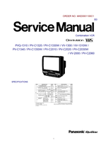 Panasonic MKE0001100C1 PVQ-1310 PV-C1320 PV-C1330W VV-1300 VV-1310W (187 pages) TV Service Manual