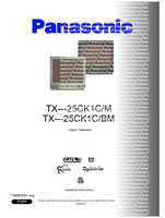 Panasonic TX-25CK1C TQB8E3230-eng (20 pages) TV Operating Manuals Panasonic TX-25CK1C TQB8E3230-eng (20 pages) TV Operating Manuals