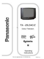 Panasonic 25LD4C TQB8E2629-eng (28 pages) TV Operating Manual