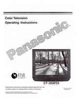 Panasonic CT-35XF53 (64 pages) TV Operating Manual