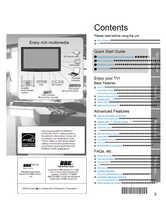 Panasonic TC-P50V10 TC-P54V10 TQB2AA0822-1 (68 pages) TV Operating Manual