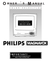 Philips 13PR15C (20 pages) TV Operating Manual
