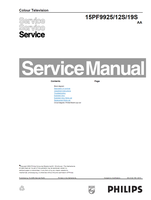 Philips 15PF9925 12510 (15 pages) TV Service Manuals Philips 15PF9925 12510 (15 pages) TV Service Manuals