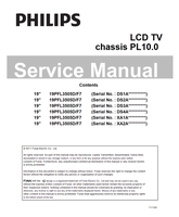 Philips 19PFL3505D 111105 (99 pages) TV Service Manual
