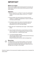 Philips 21PT2324 (16 pages) TV Operating Manual