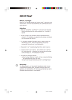 Philips 21PT3324 34801 (20 pages) TV Operating Manual