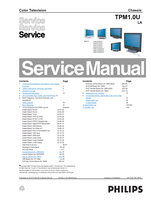 Philips 15MF227B 15MF237S 19MF337B 19MD357B 19PFL5402D 19PFL5422D (206 pages) TV Service Manual