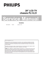 Philips 29PFL4508 (41 pages) TV Service Manual