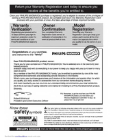 Philips MAGNAVOX 13PR18C (20 pages) TV Operating Manual