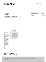 Sony KDL-60NX810 60NX800 55NX810 52NX800 46NX710 46NX700 40NX800 (52 pages) TV Operating Manual