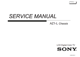 Sony 9-888-268-03 (42 pages) TV Service Manual
