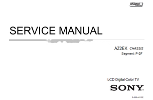 Sony KDL-26 40BX320 AZ2EK 9-888-441-02 (35 pages) TV Service Manual