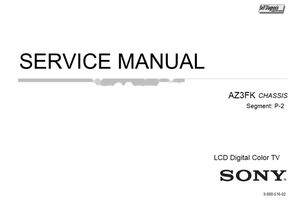 Sony AZ3FK 9-888-516-02 (29 pages) TV Service Manual