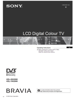 Sony KDL-20G2000 KDL-15G2000 (36 pages) TV Operating Manual