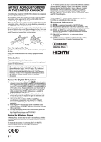 Sony KDL-52EX1 KDL-46EX1 KDL-40EX1 (52 pages) TV Operating Manual