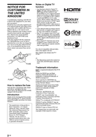 Sony KDL-52Z5800 KDL-46Z5800 KDL-40Z5800 40Z5810 (27 pages) TV Operating Manual