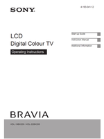 Sony KDL-19BX200 KDL-22BX200 4-193-041-12 (36 pages) TV Operating Manual