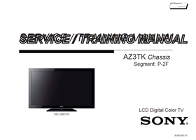 Sony AZ3TK 9-883-891-01 (42 pages) TV Service Manual