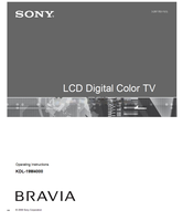 Sony KDL-19M4000 (44 pages) TV Operating Manual