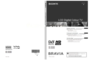 Sony KDL-20S2020 KDL-20S2000 (103 pages) TV Operating Manual