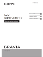 Sony KDL-22BX20D 4-193-042-12 (43 pages) TV Operating Manual