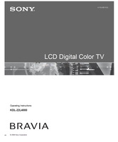 Sony KDL-22L4000 (44 pages) TV Operating Manual