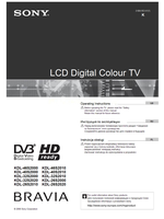 Sony KDL-46S2000 KDL-46S2010 KDL-40S2000 KDL-40S2010 KDL-32S2000 (132 pages) TV Operating Manual