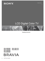 Sony KDL-26S3000 KDL-32S3000 KDL-40S3000 KDL-46S3000 KDL-32SL130 (48 pages) TV Operating Manual