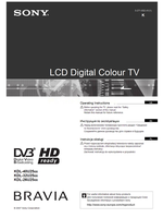 Sony KDL-40U25xx KDL-32U25xx KDL-26U25xx (83 pages) TV Operating Manual