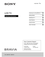 Sony KDL-32BX330 32BX331 4-420-038 (48 pages) TV Operating Manual