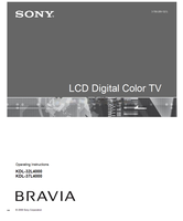 Sony KDL-32L4000 KDL-37L4000 (44 pages) TV Operating Manual