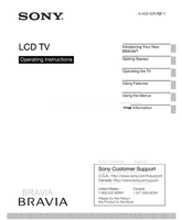 Sony Bravia KDL32R453A (68 pages) TV Operating Manual