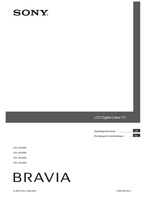 Sony KDL-52V4000 KDL-46V4000 KDL-40V4000 KDL-40L4000 (89 pages) TV Operating Manual