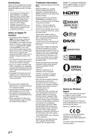 Sony KDL-60NX725 55HX925 55HX825 55NX725 46HX925 46HX825 46NX725 (36 pages) TV Operating Manual